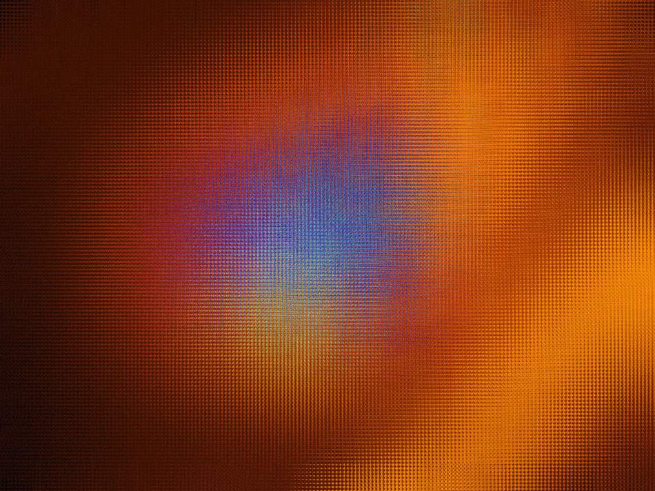 Unscharfer Lichtkreis in Orange und Blau
